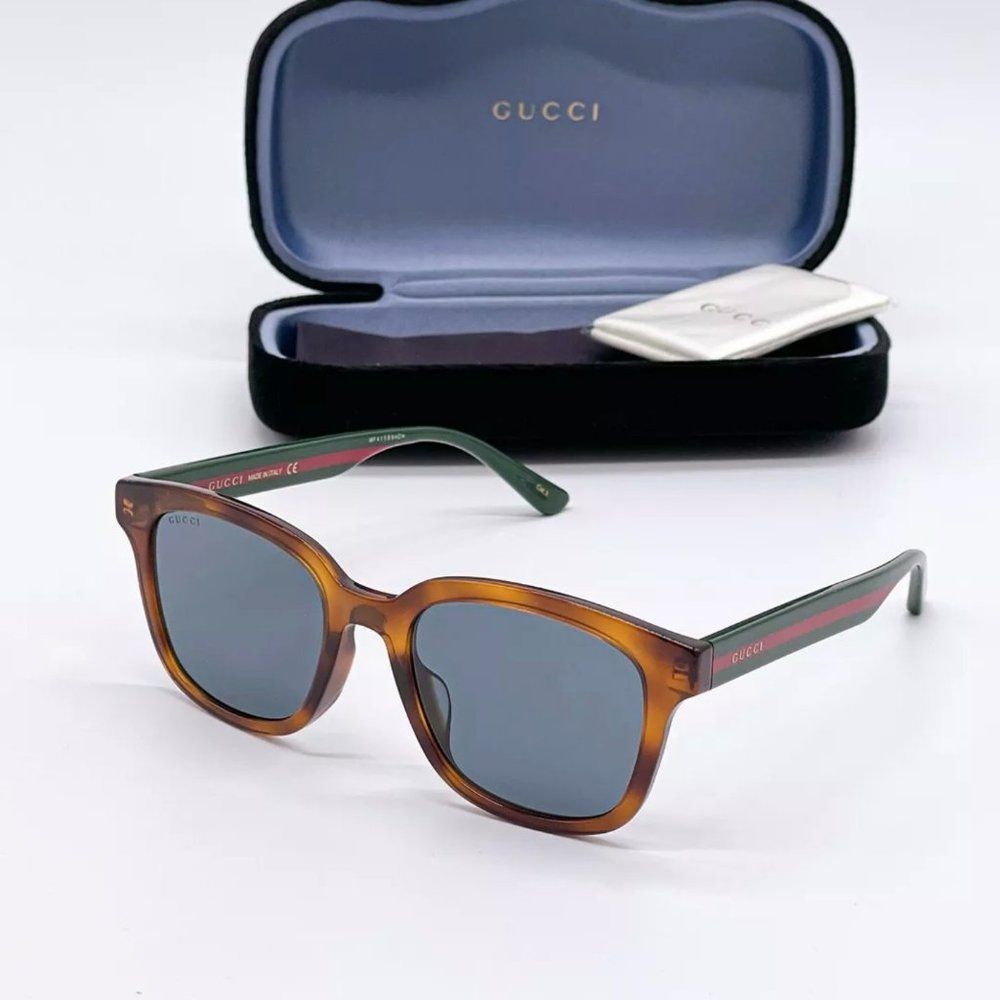 Sale! New Gucci Unisex 53mm Havana Grey Sunglasses! - Picture 2 of 8